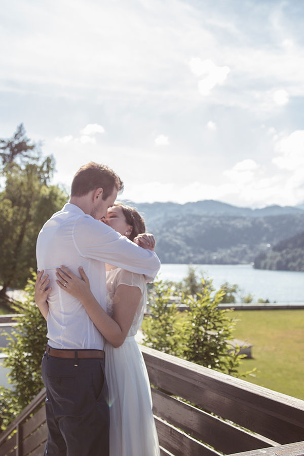 The Kompas Hotel boast a beautiful panoramic terrace across the Lake Bled