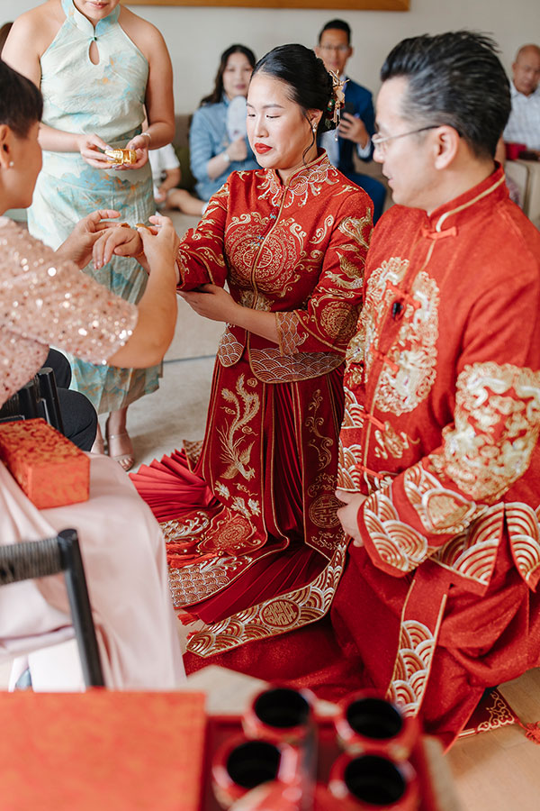 The Chinese Tea Ceremony in lake bled by the Petra Starbek wedding planner